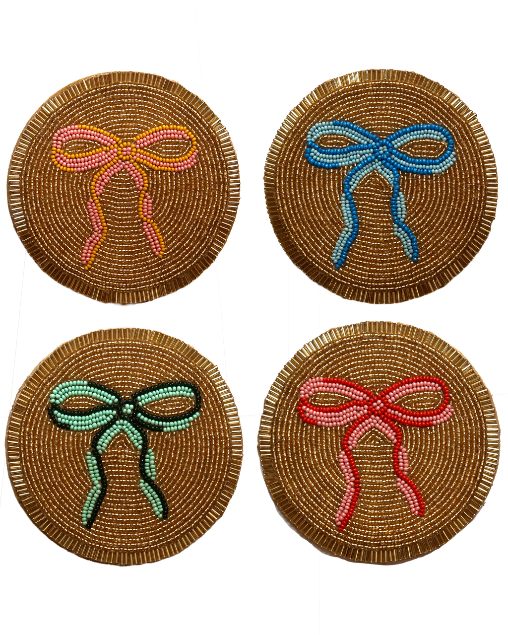 Ensemble de dessous-de-verre Nœuds Papillon