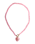 Pink Heart Ketting