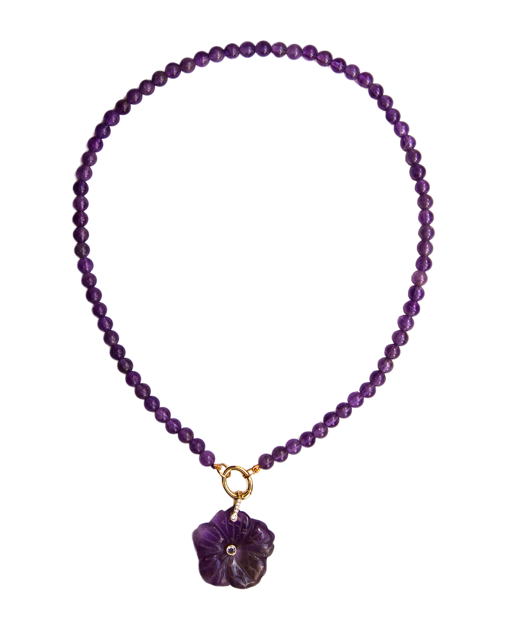 Purple Flower Ketting