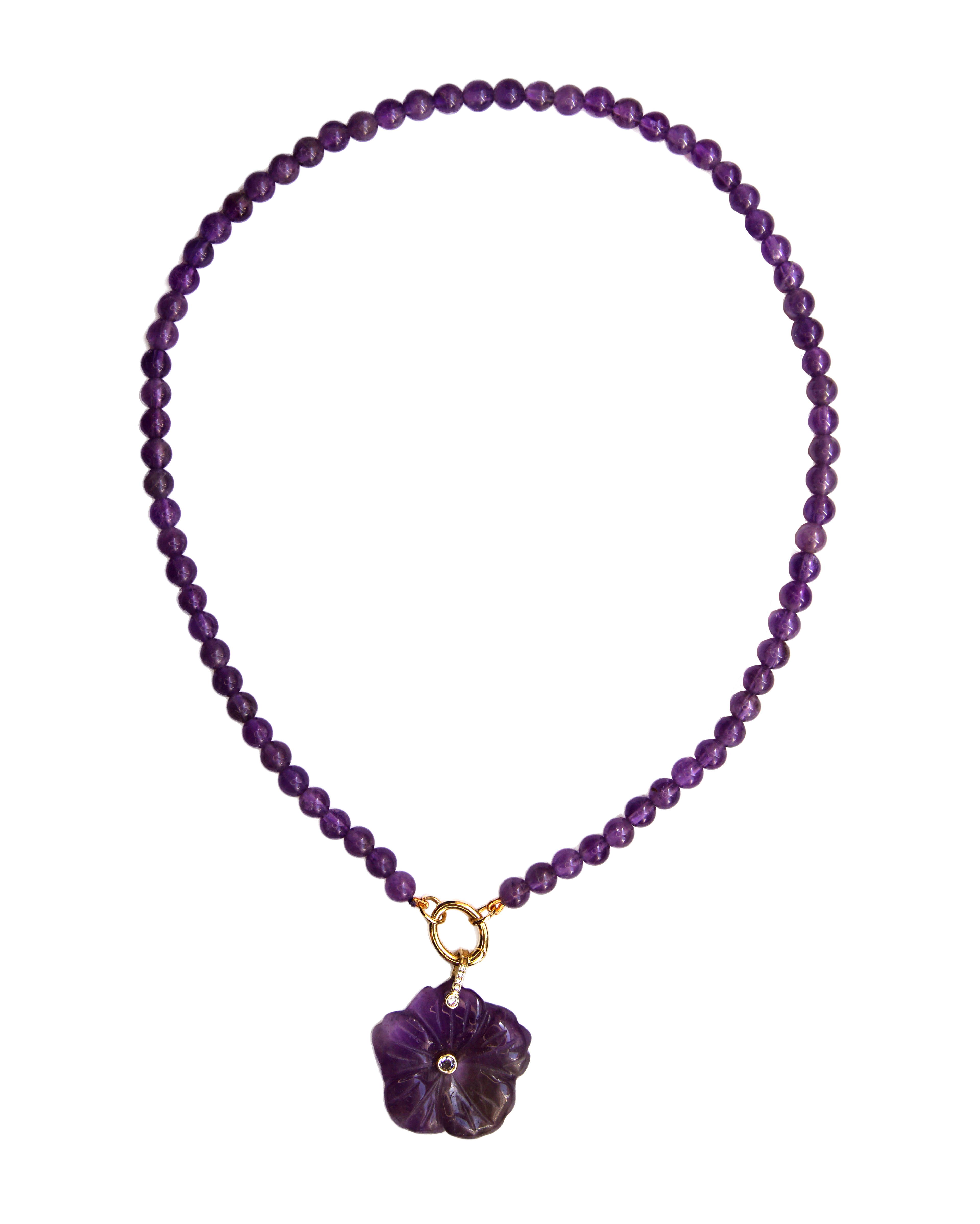 Purple Flower Ketting