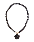 Grey Flower Ketting
