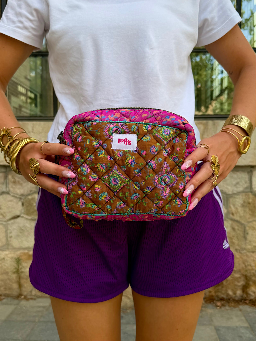 Pink Paisley Toilettas Klein