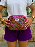 Pink Paisley Toilettas Klein