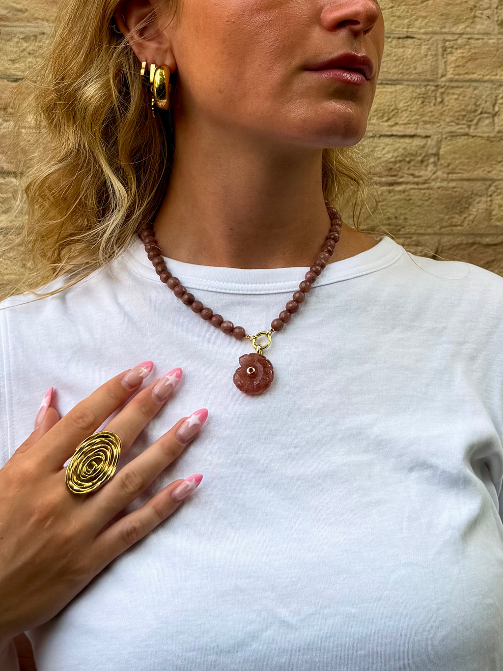 Terracotta Shell Ketting