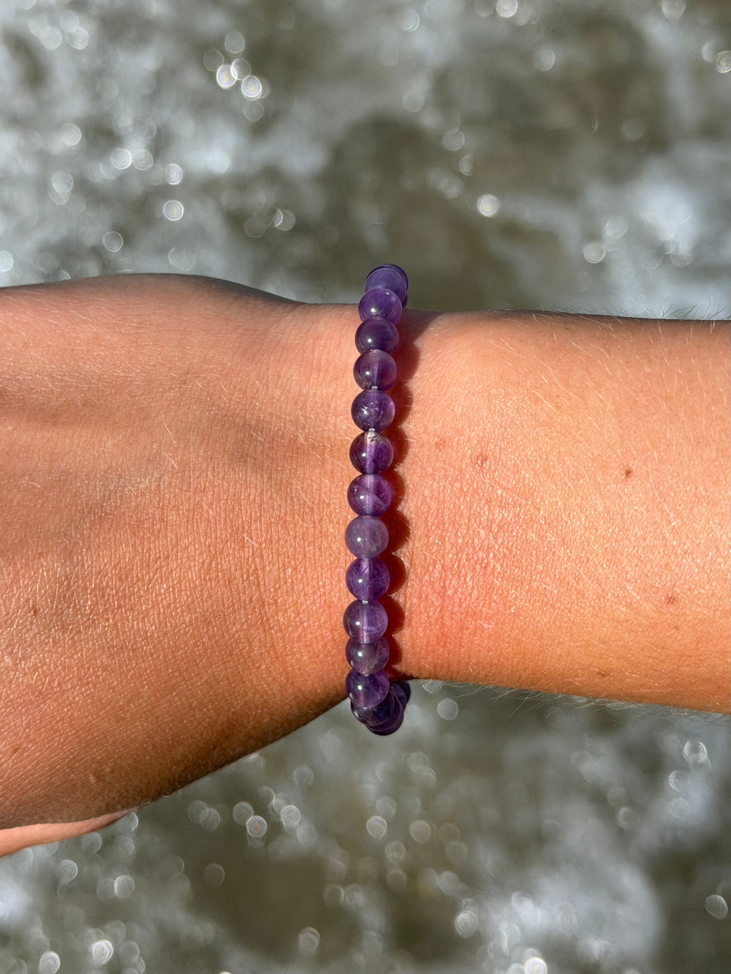Purple Flower Armband