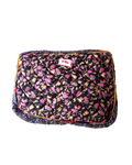 Navy Flower Toilettas Groot